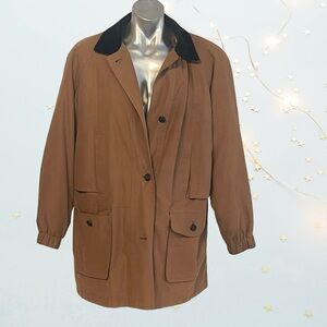 Jacqueline Ferrar Tan and Black Women's winter coat -XL size